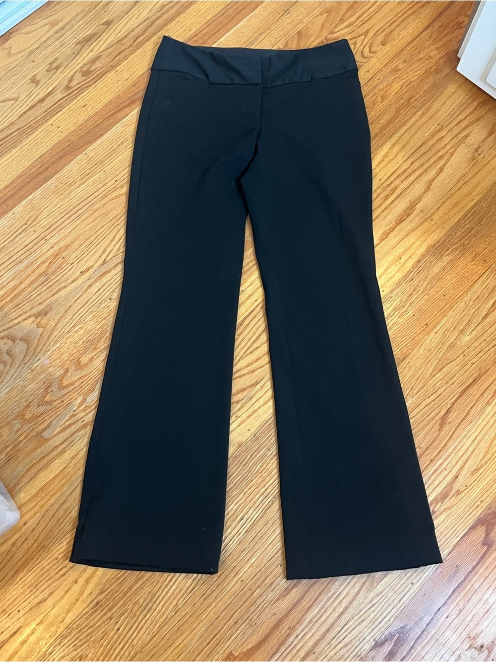 Express Black Boot-Cut Stretch Pants
